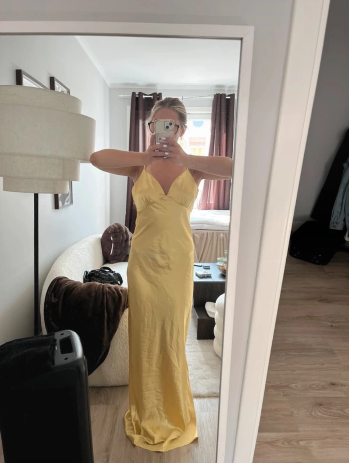 Gul långklänning - 1