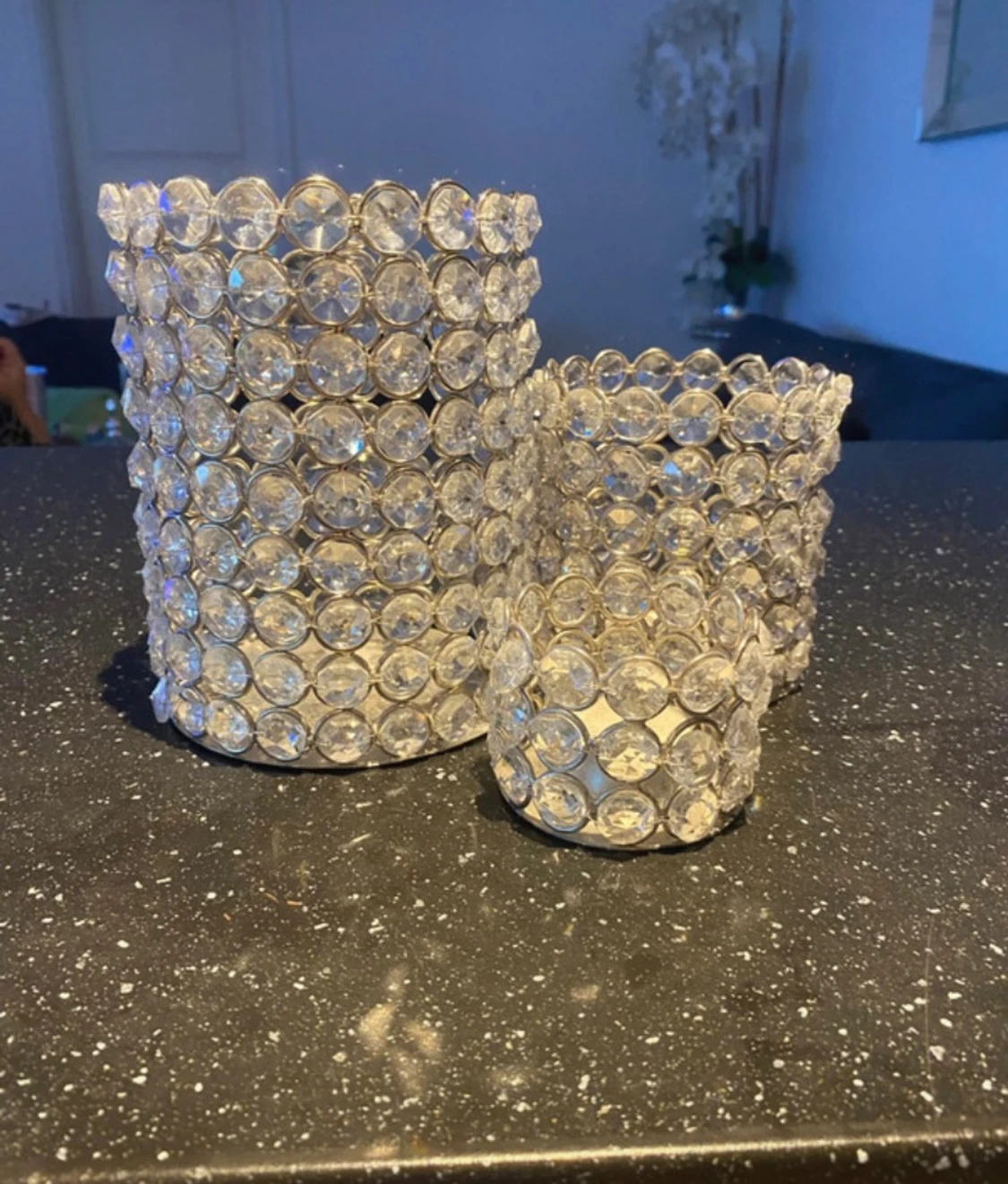 Ljusbehållare i kristall  - 1