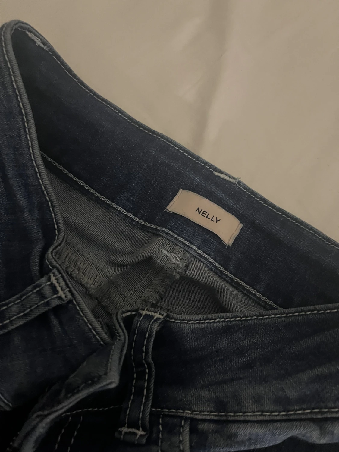 Blå bootcut jeans - 2