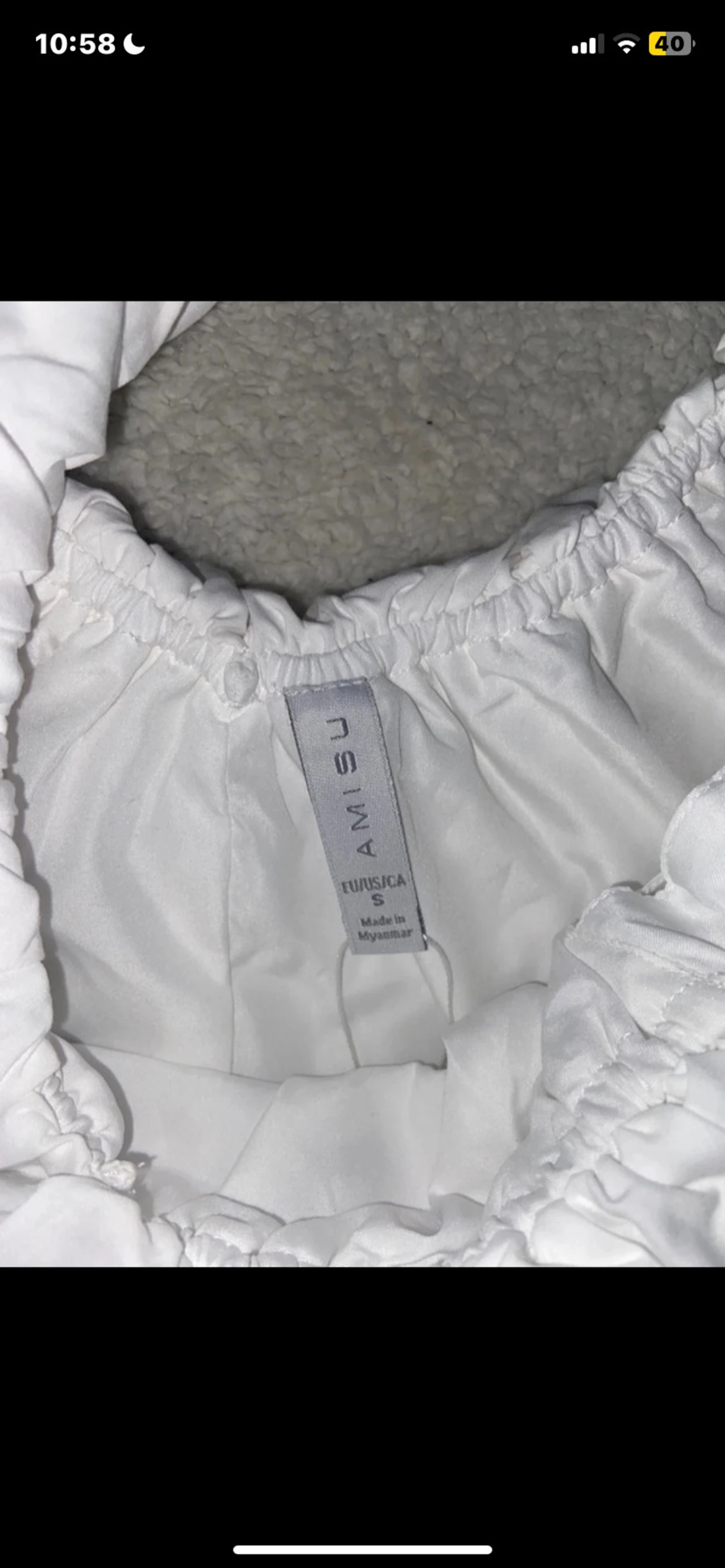 Vit volang topp från Amisu - 1