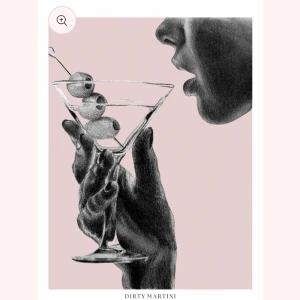 Dirty Martini poster  - Stilren snygg poster!! Helt ny, nypris 349kr. Fråga gärna om bilder, pris går att diskuteras🩷