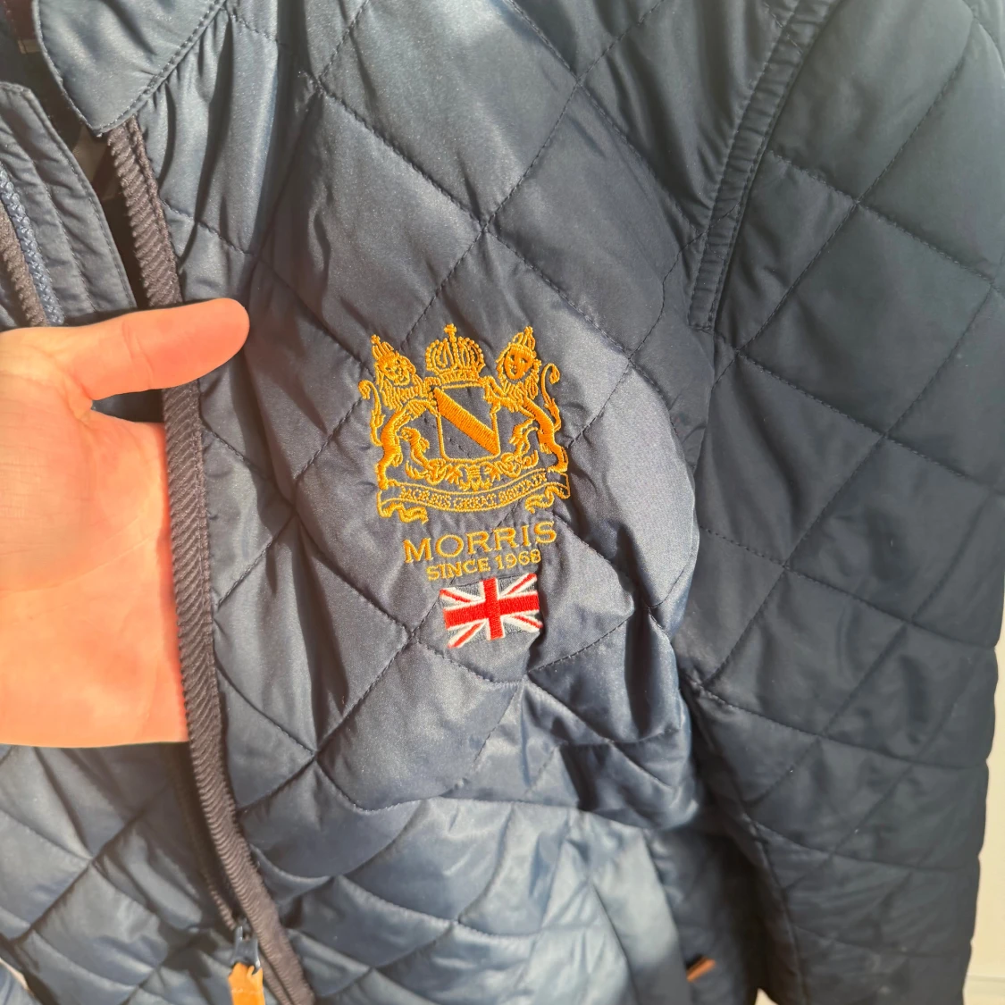 Mörkblå quiltad jacka från Morris - 1