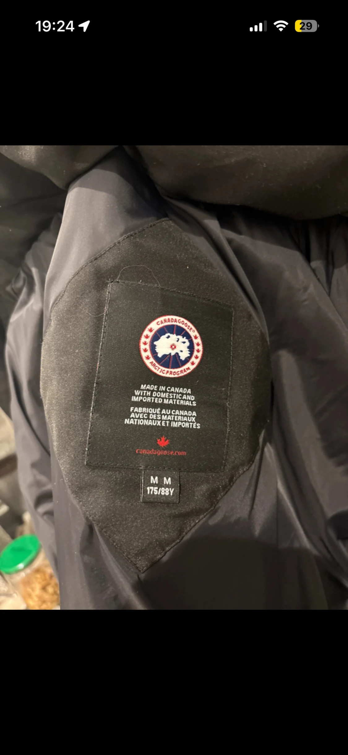 Svart dunjacka från Canada Goose M - 3