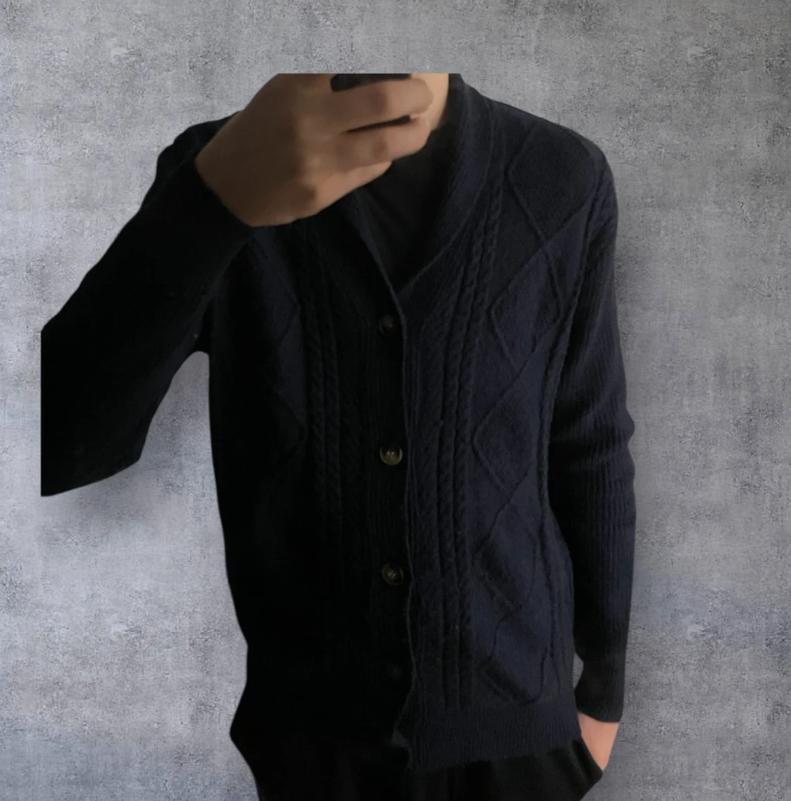 Mörkblå kofta från Baker's, L