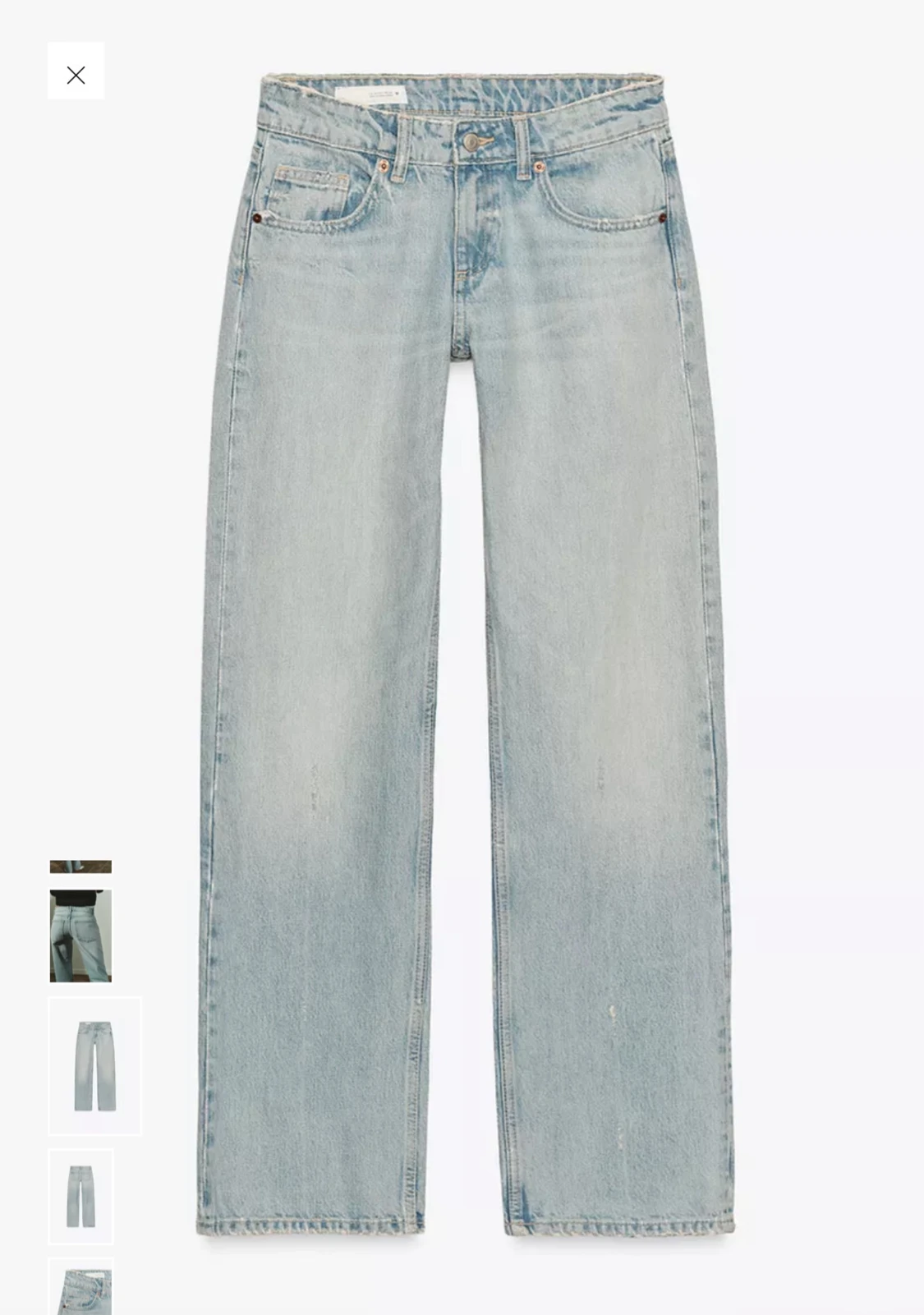 Zara TRF jeans wide leg låg midja  - 1