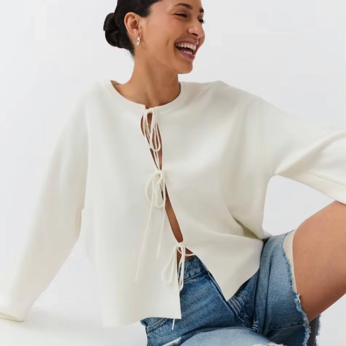 Vit kofta Gina Tricot - 1