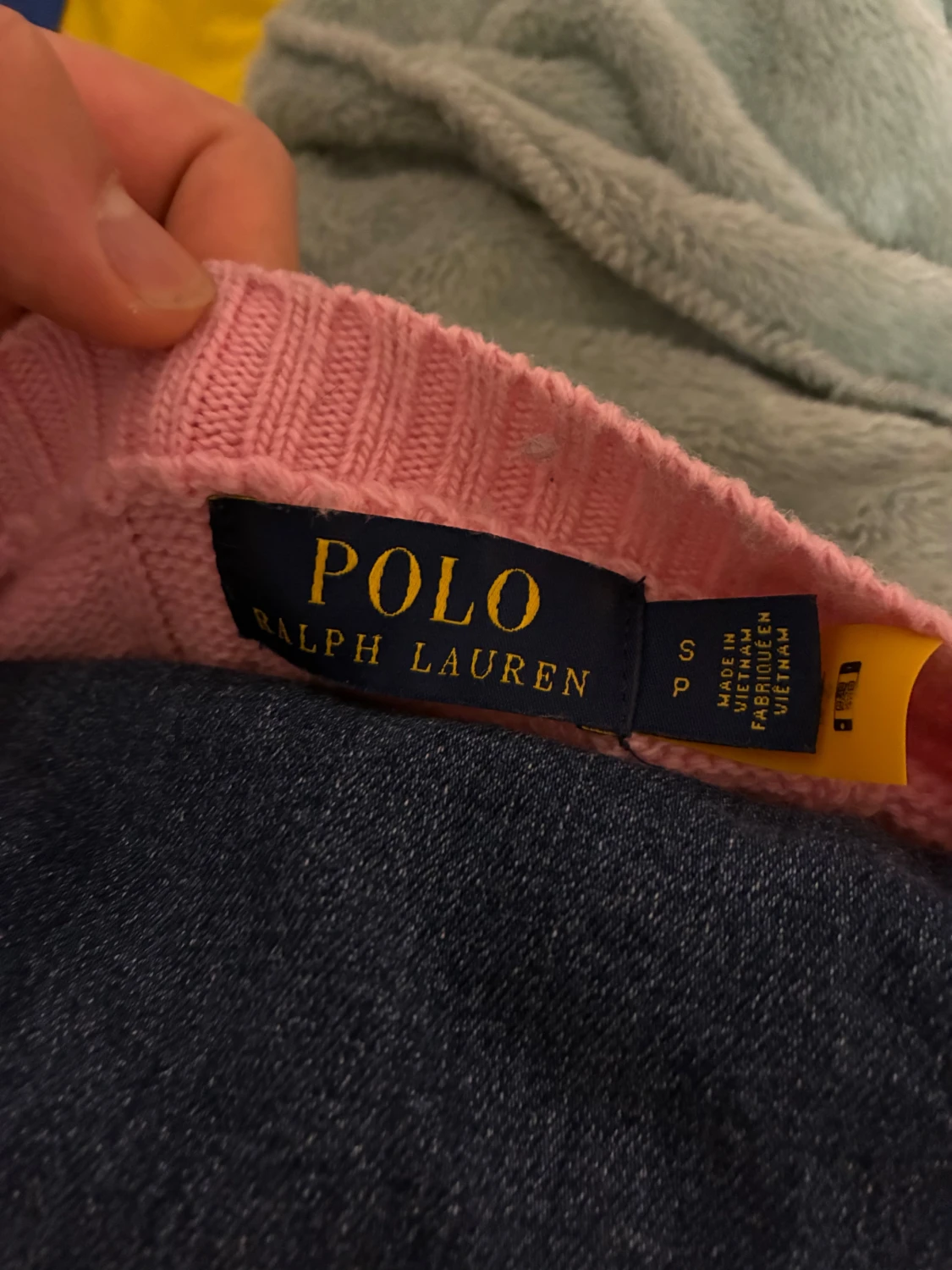 Rosa kabelstickad tröja Polo Ralph Lauren - 1