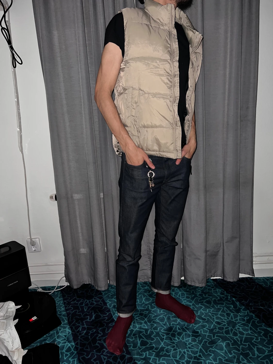 Beige dunväst från Outdoor - 4