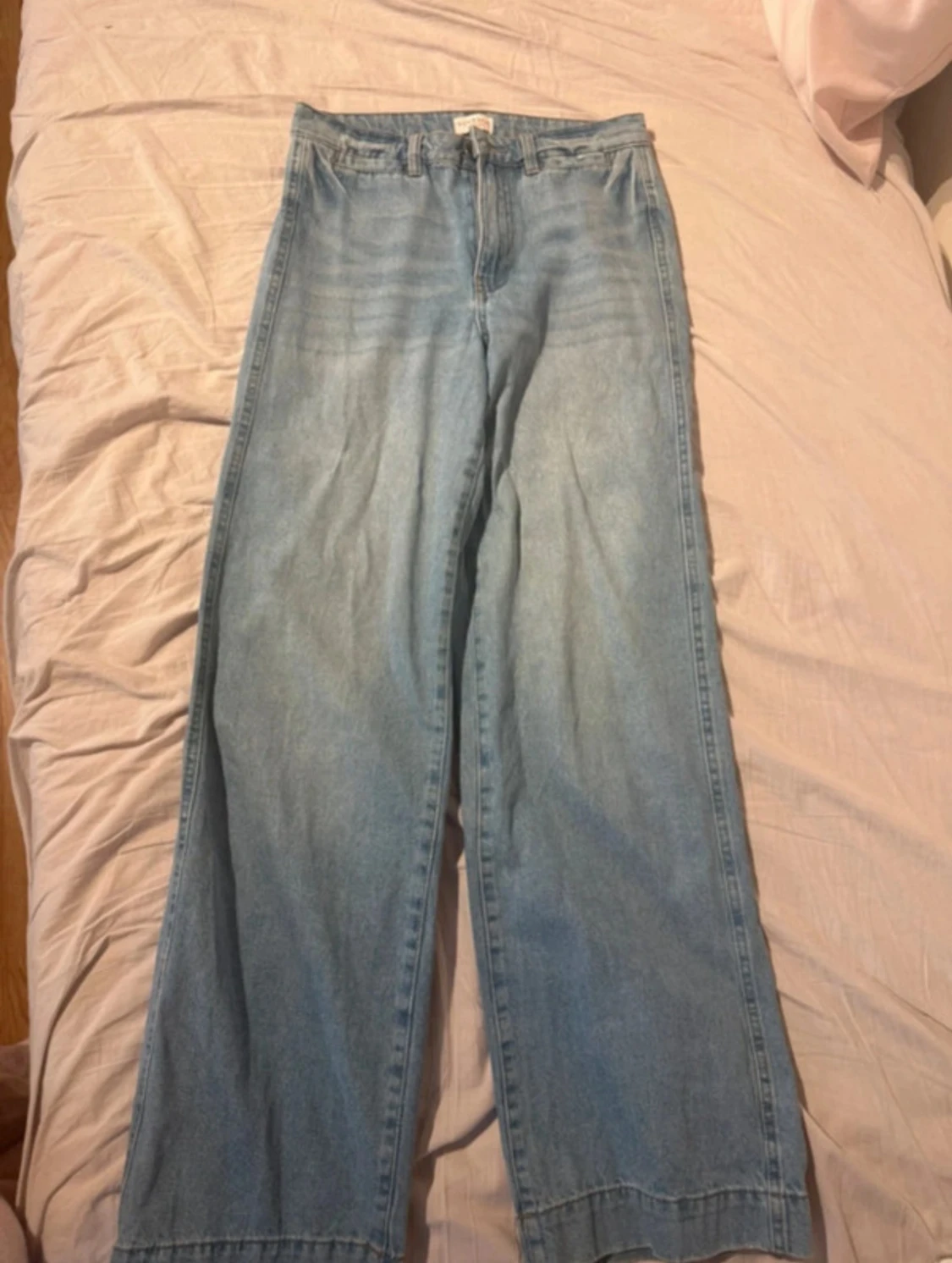 Ljusblå wide jeans  - 2