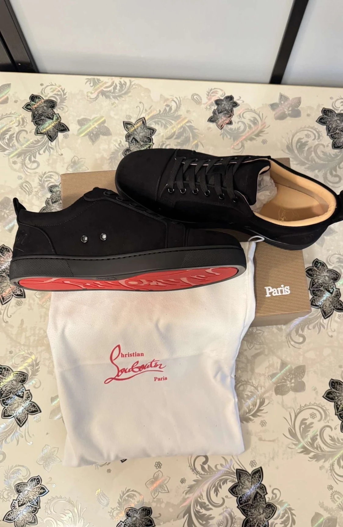 Svarta sneakers från Christian Louboutin - 6