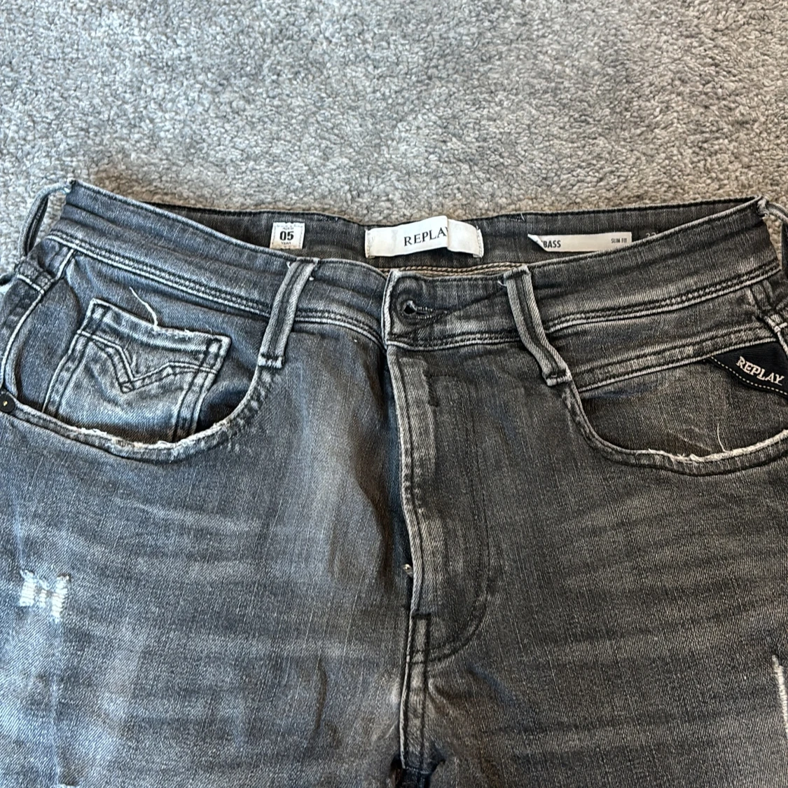 Replay Anbass grå slim jeans herr - 3