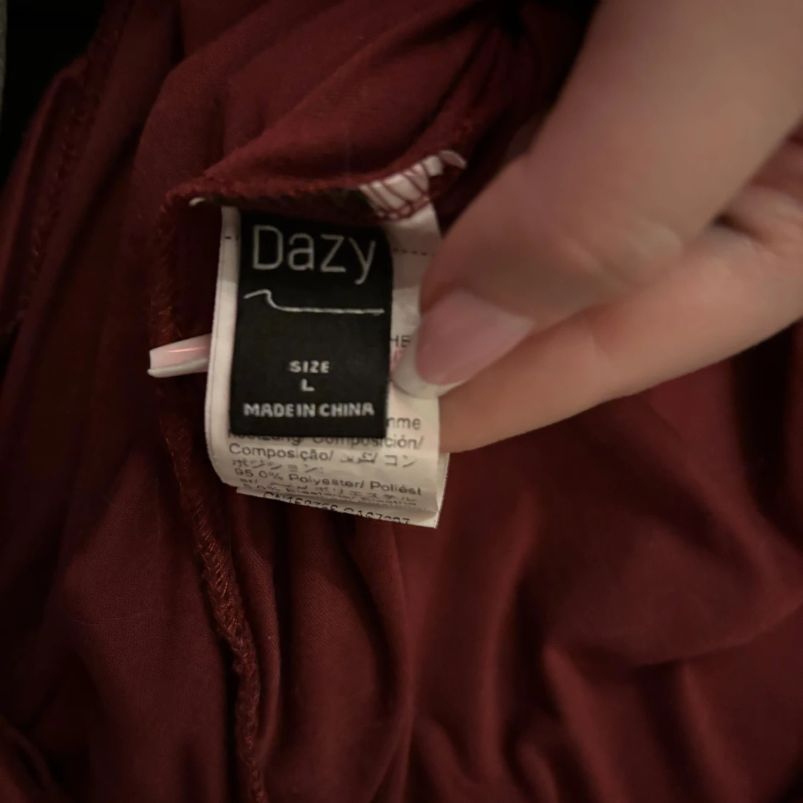 Vinröd omlottopp från Dazy - 1