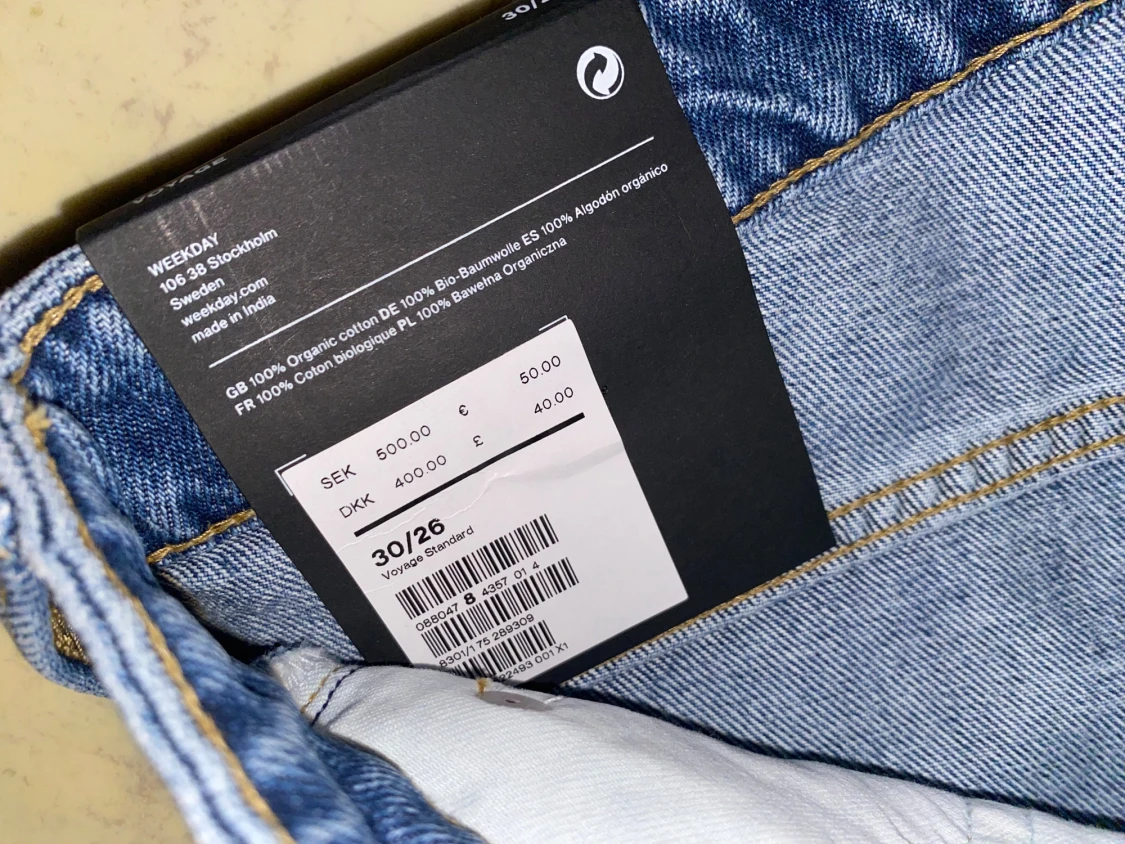 Weekday Voyage blå jeans 30/26 - 2