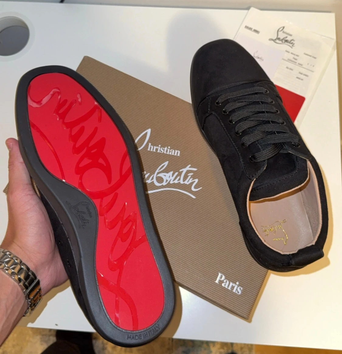 Svarta sneakers från Christian Louboutin - 2