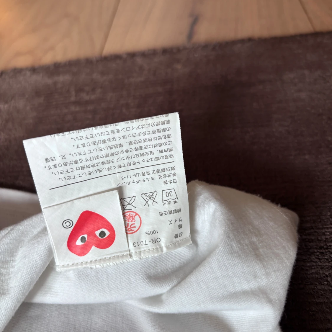 Vit t-shirt Comme des Garçons Play S - 2