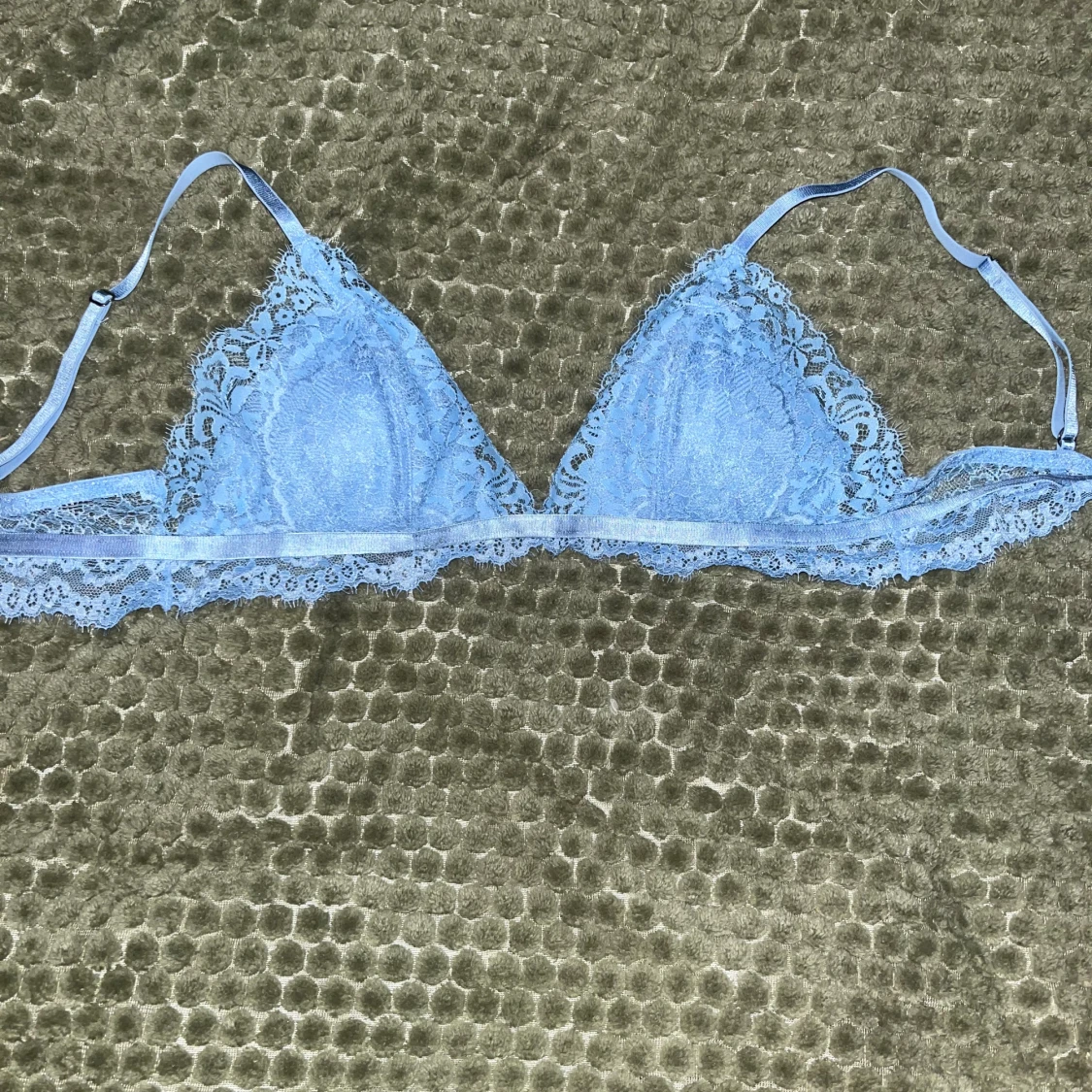 Ljusblå spetsig linnetopp - 1