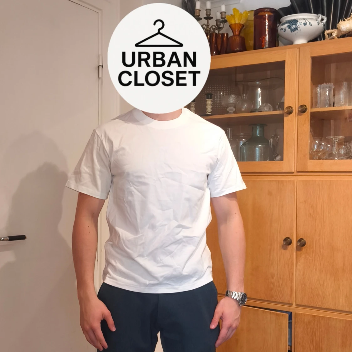 Vit t-shirt Porsche tryck S - 2