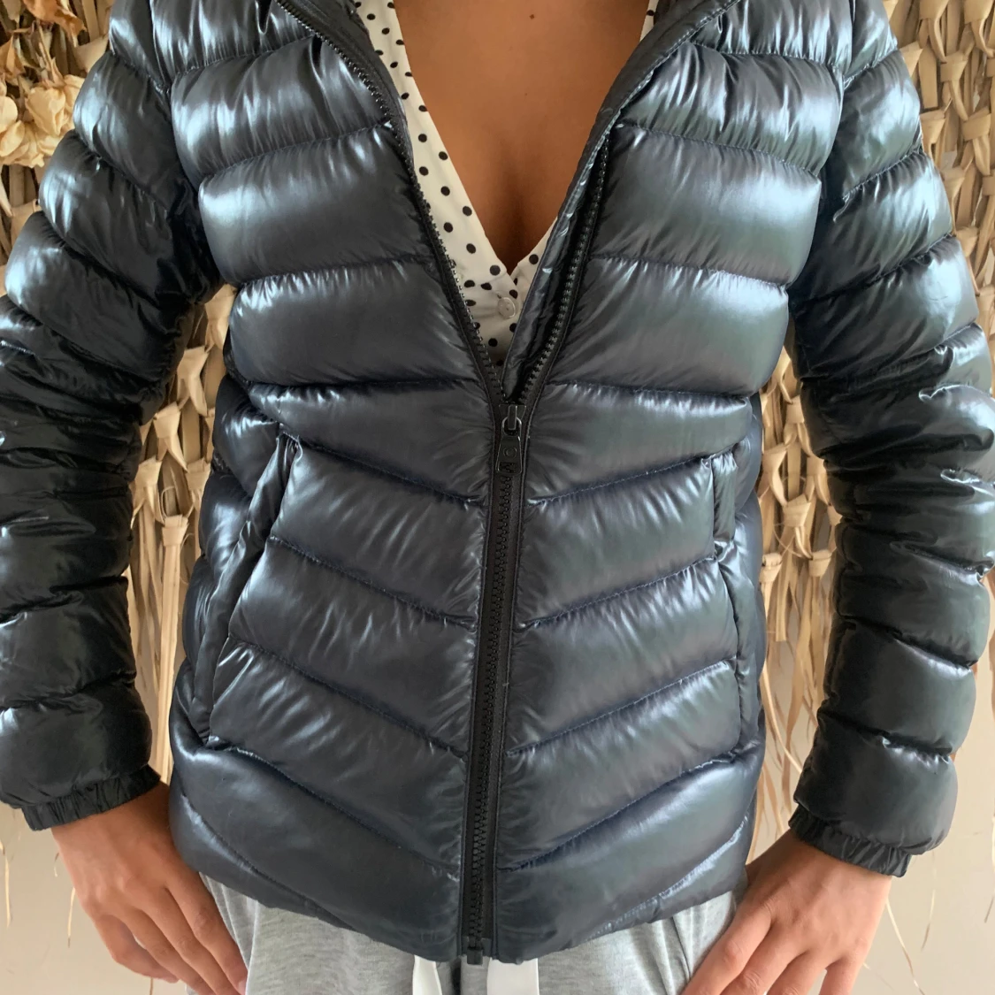 Svart pufferjacka från Colmar