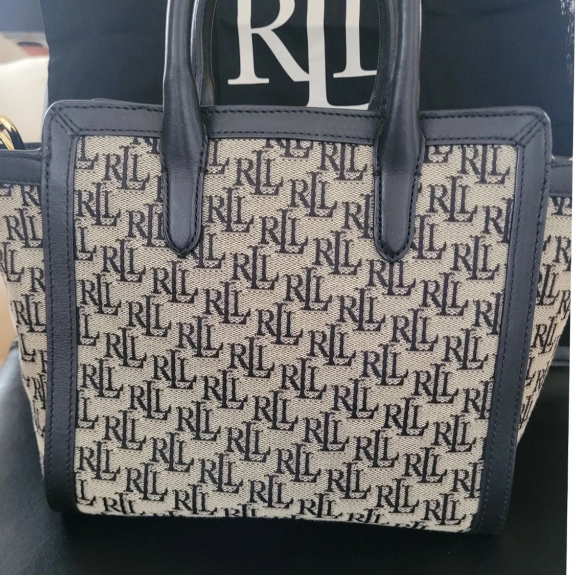 Ralph Lauren RL monogram handväska