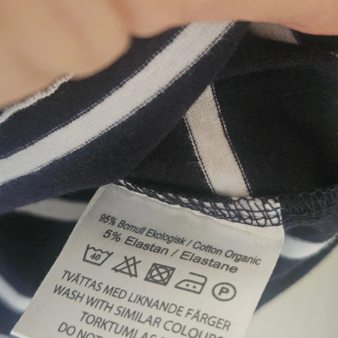 Randig långärmad tröja Basic You S - 2