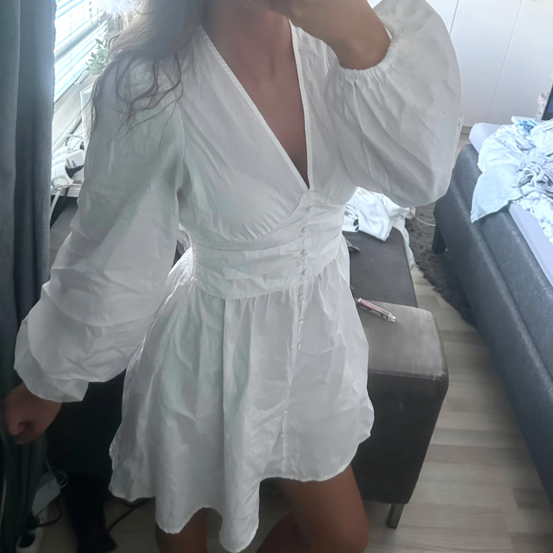 Vit kort klänning från Vila