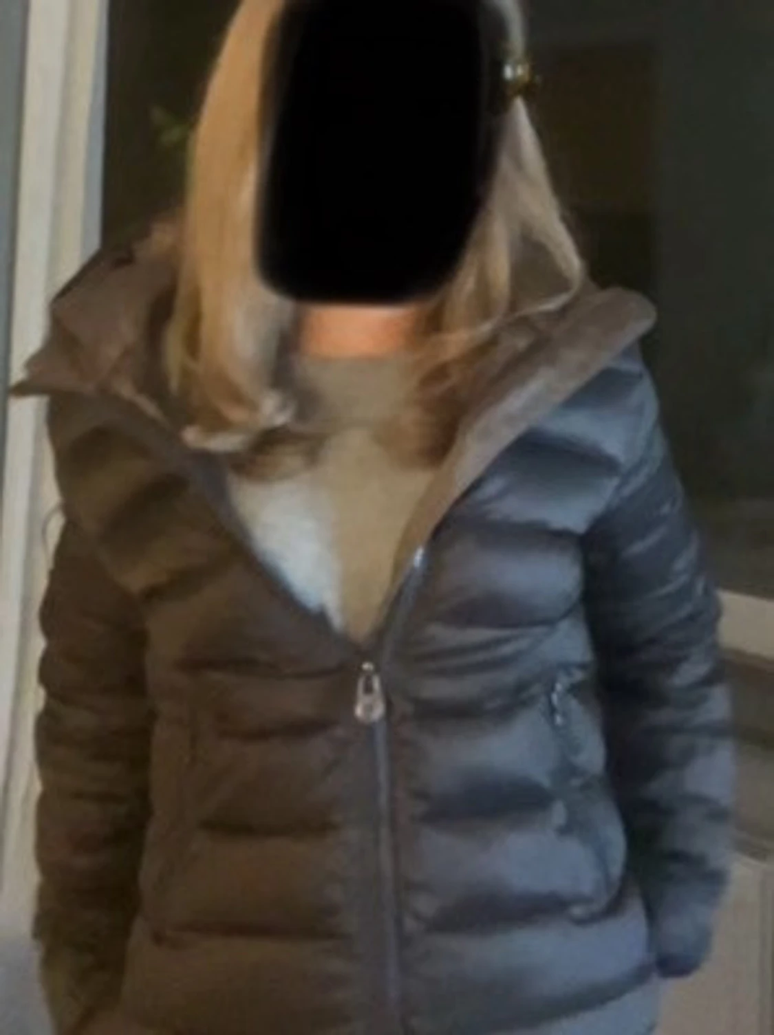 Mörkbrun Colmar pufferjacka med huva - 4