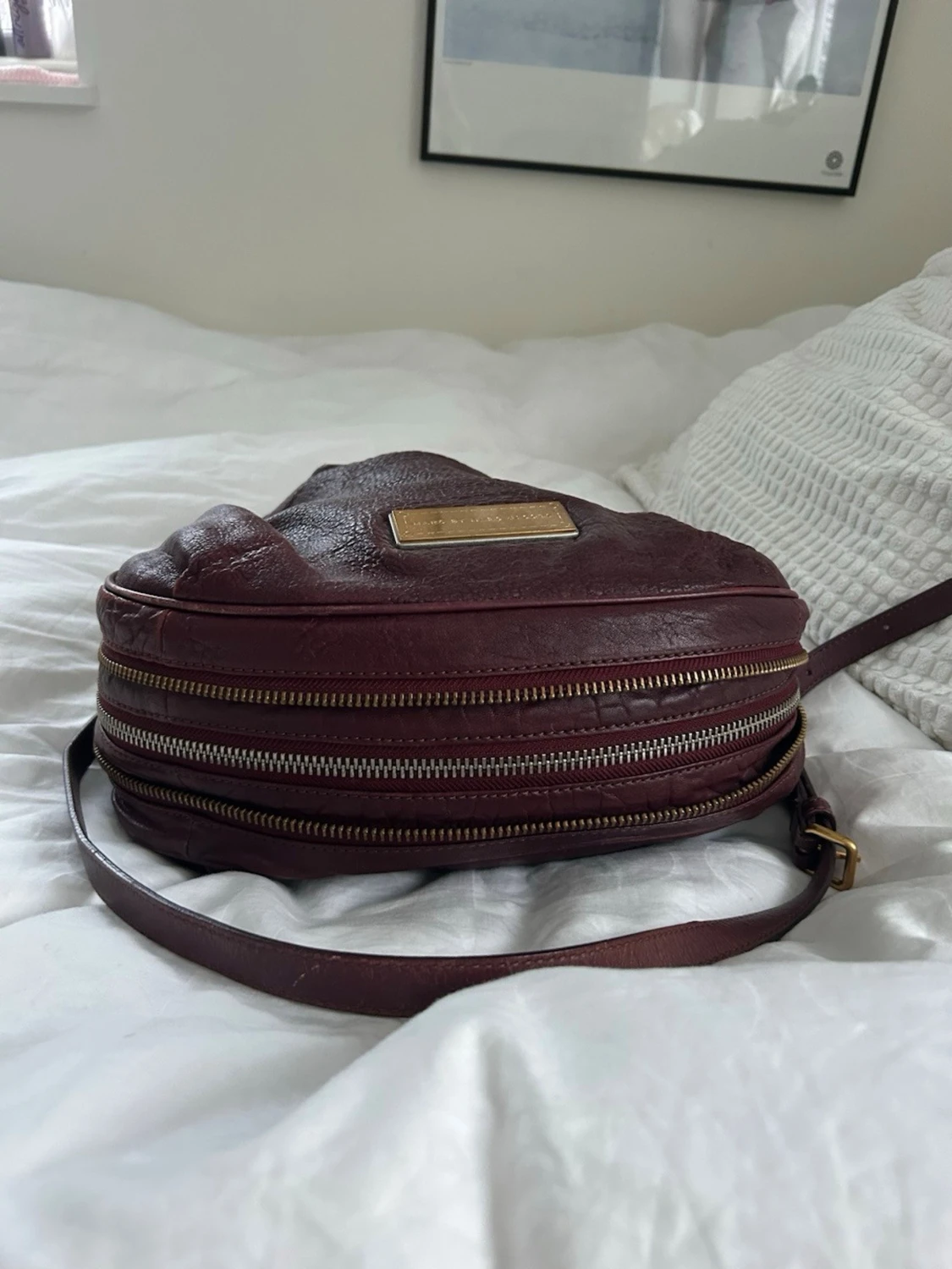 Vinröd axelväska från Marc by Marc Jacobs - 2