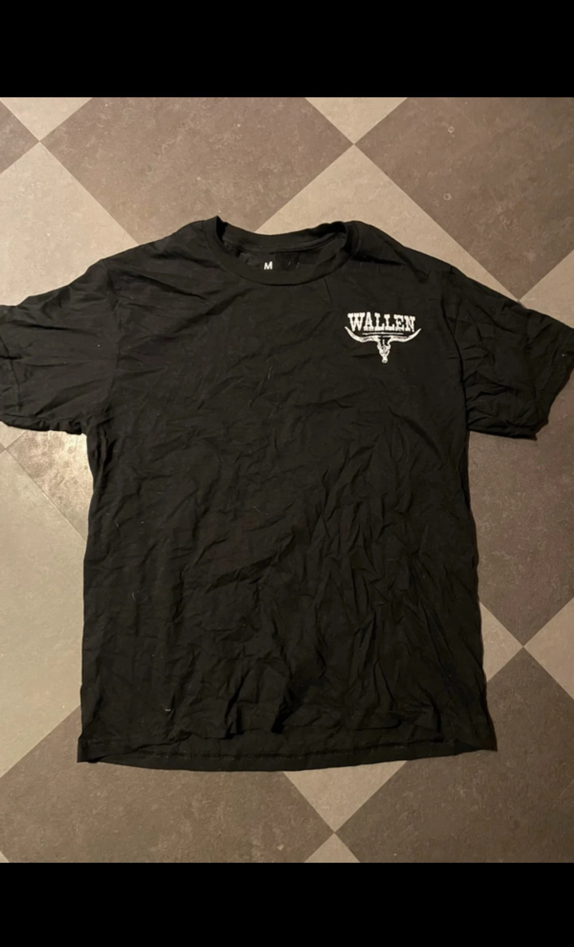 Svart Wallen t-shirt med tryck