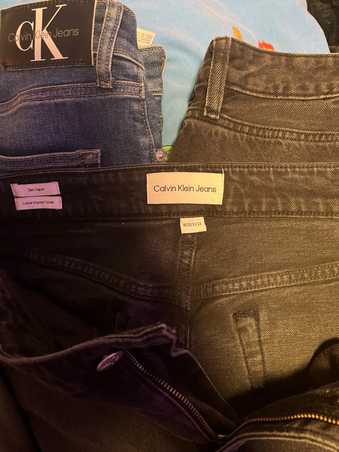 Svarta Calvin Klein jeans - 2