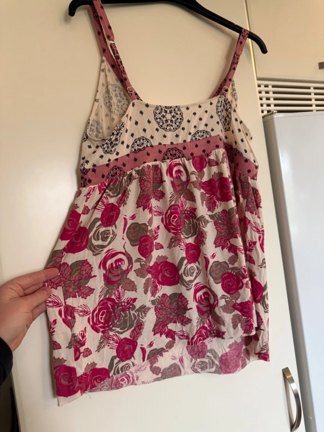 Odd Molly blommig linnetopp rosa/vit - 6