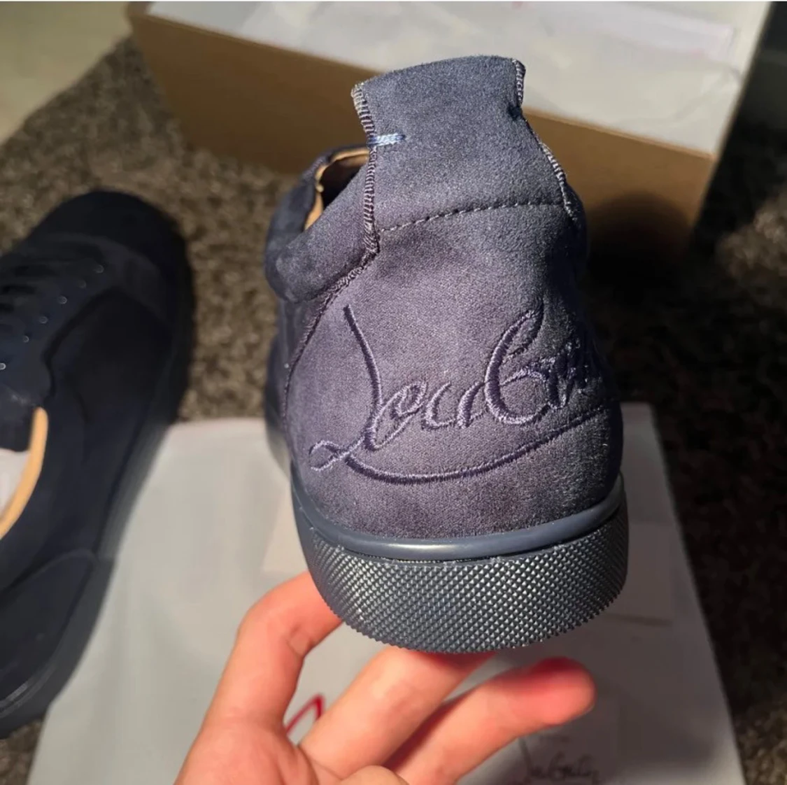 Mörkblå sneakers från Christian Louboutin - 1