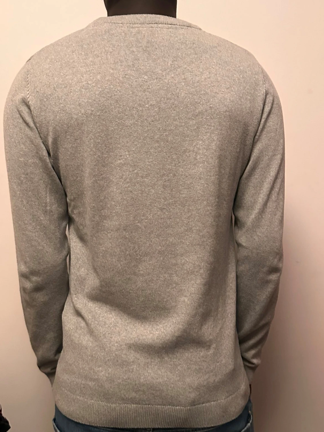 Lindbergh grå stickad tröja – Relaxed Fit, storlek S - 3