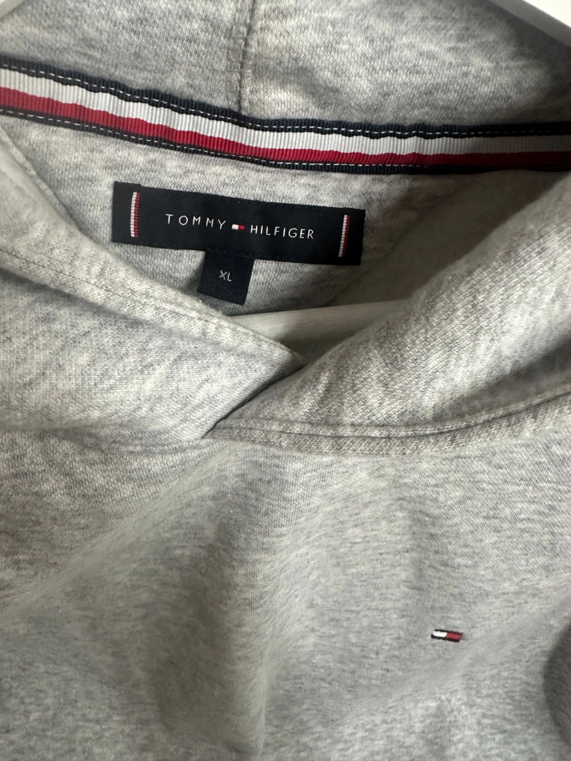 Grå hoodie Tommy Hilfiger XL - 3