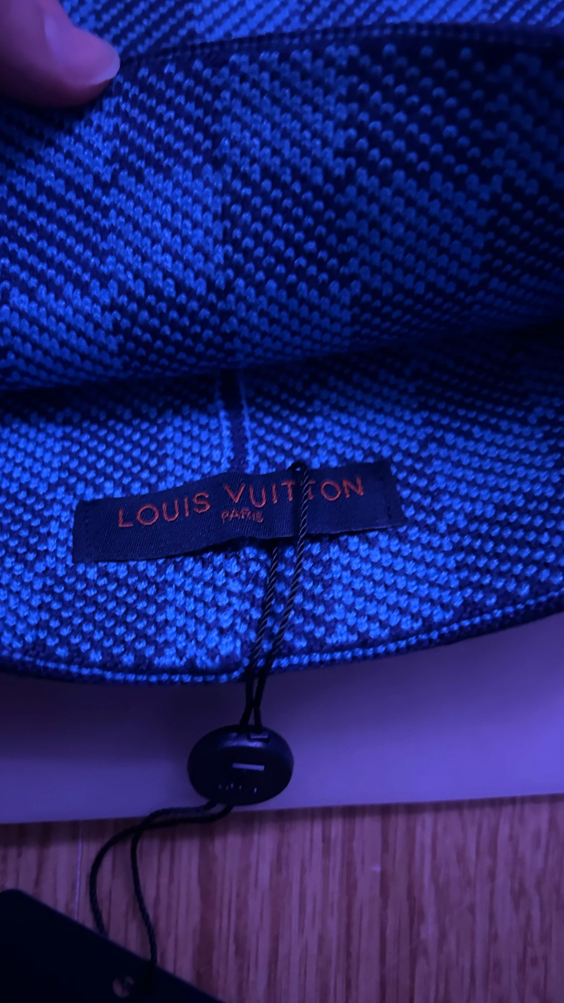 Snygg blå rutig mössa - 2