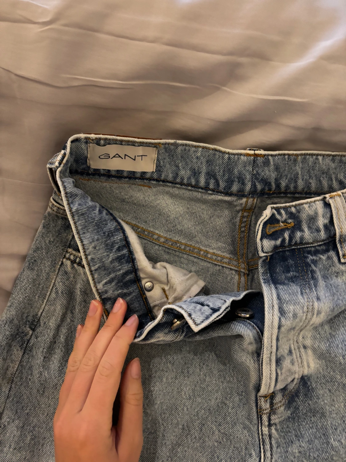 Ljusblå raka jeans från Gant - 3