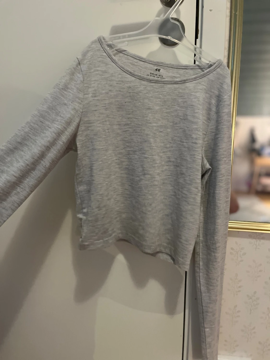 Grå långärmad topp från H&M - 3