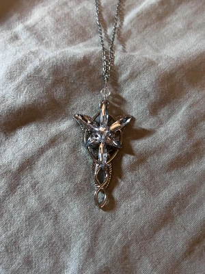 Arwen’s Evenstar - Silver-plated stainless steel necklace inspired by Arwen Undómiel’s Evenstar. 50 cm rust-free chain with a 5 × 3 cm detailed pendant — luminous, ethereal, and iconic