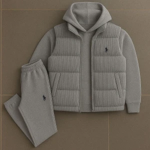 Ralph Lauren™ Set – Grå - Ralph Lauren™ Set – Grå • Hoodie, väst & byxor • Storlekar från XS till 2XL • Finns även på maisonamaro,se