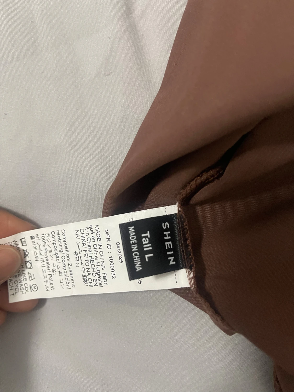 Brun korsett-topp från SHEIN - 1