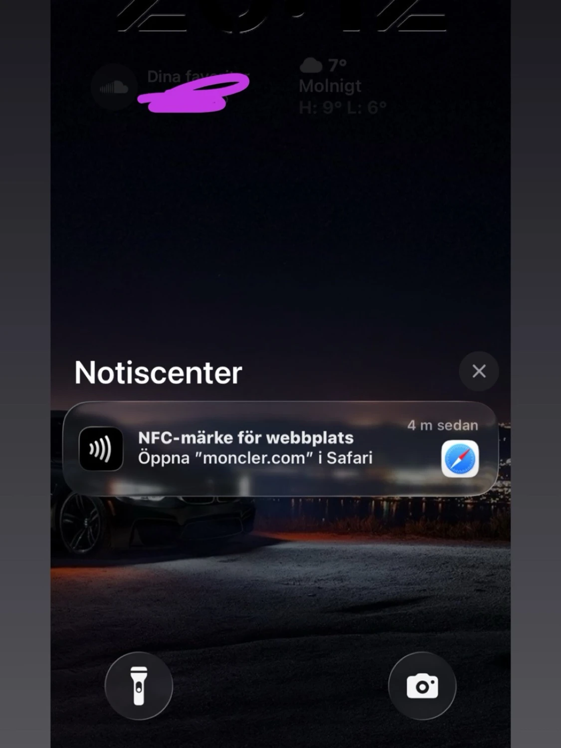 Svart Moncler pufferjacka med stickade ärmar - 3