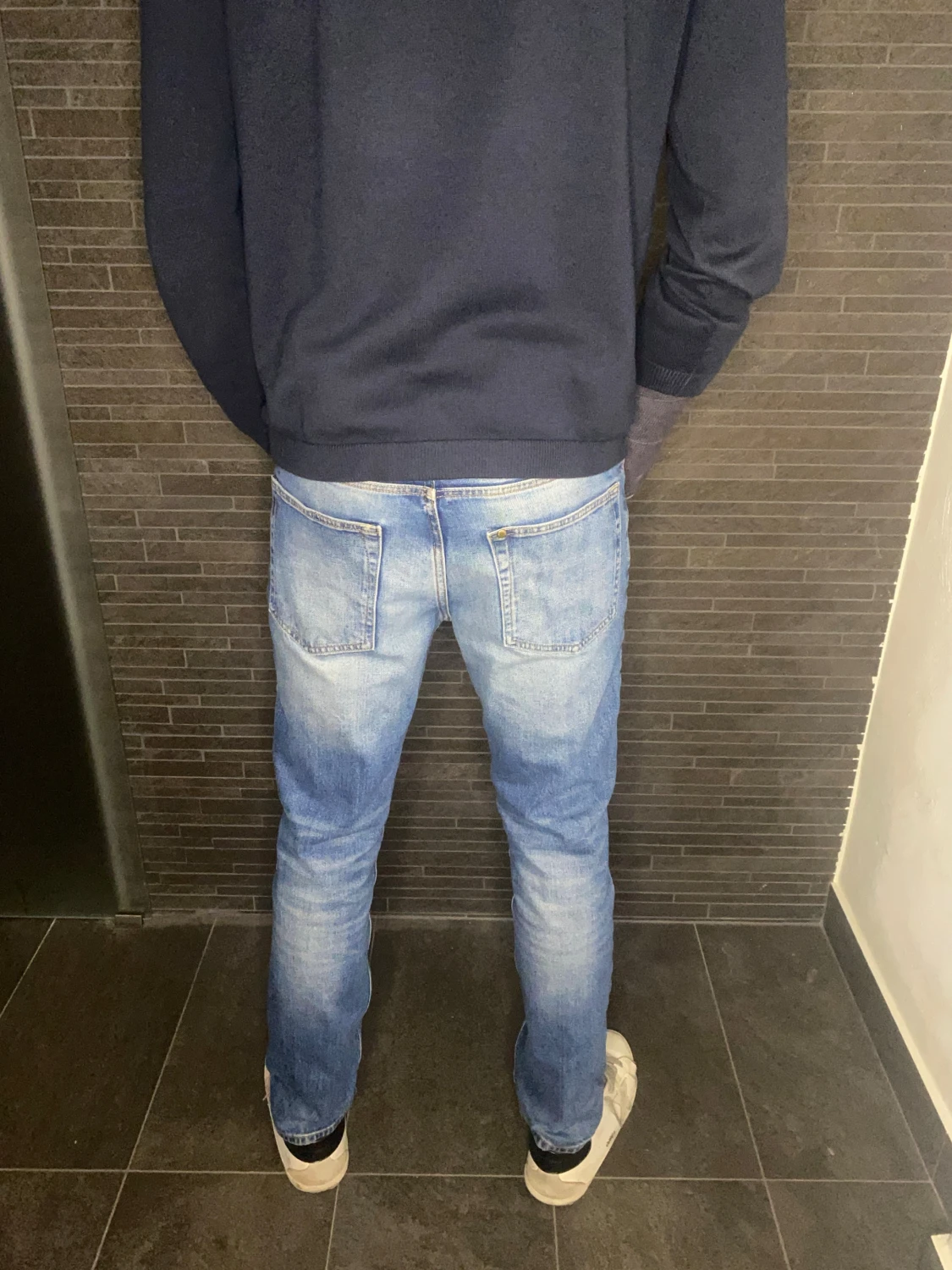 Blå vintage jeans - 2