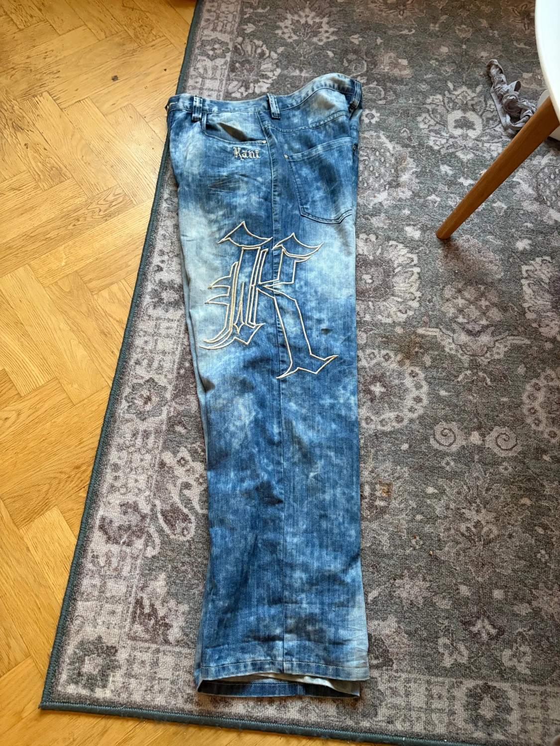Kani wide jeans med broderi - 4