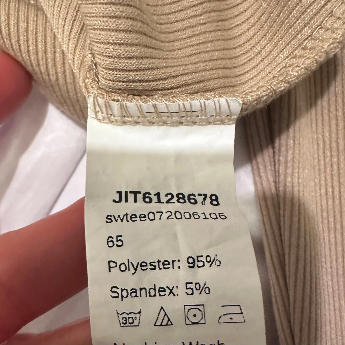 Trendig beige croppad topp i XS från SHEIN - 2