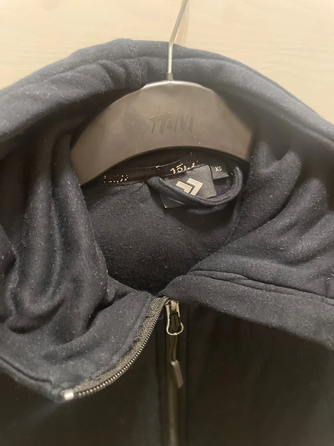 Svart hoodiejacka XS från lager 157 - 1