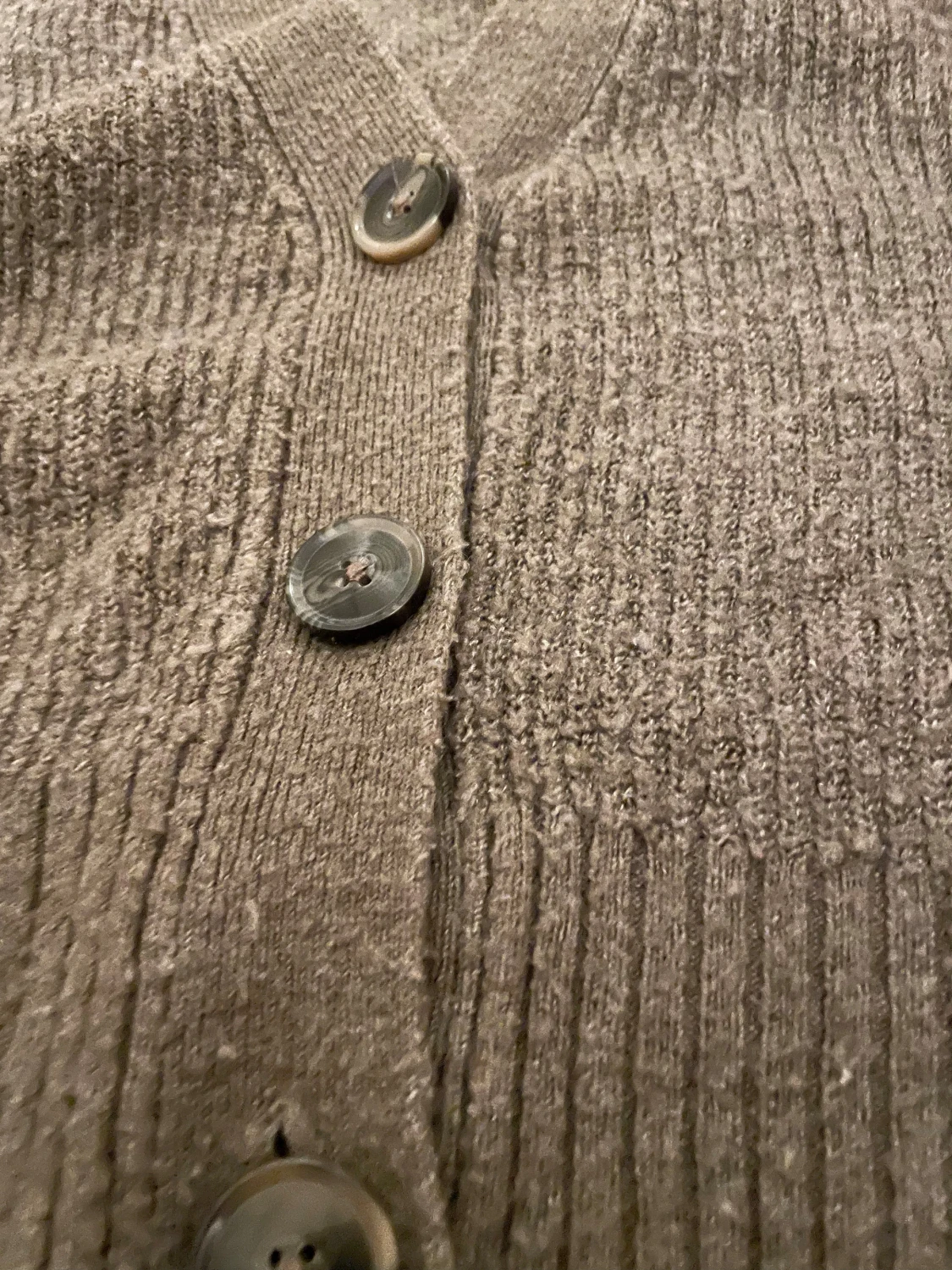 Brun stickad kofta från Lindex - 1