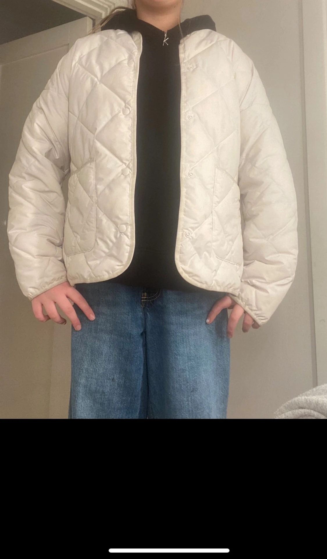 Vit pufferjacka Uniqlo - 1