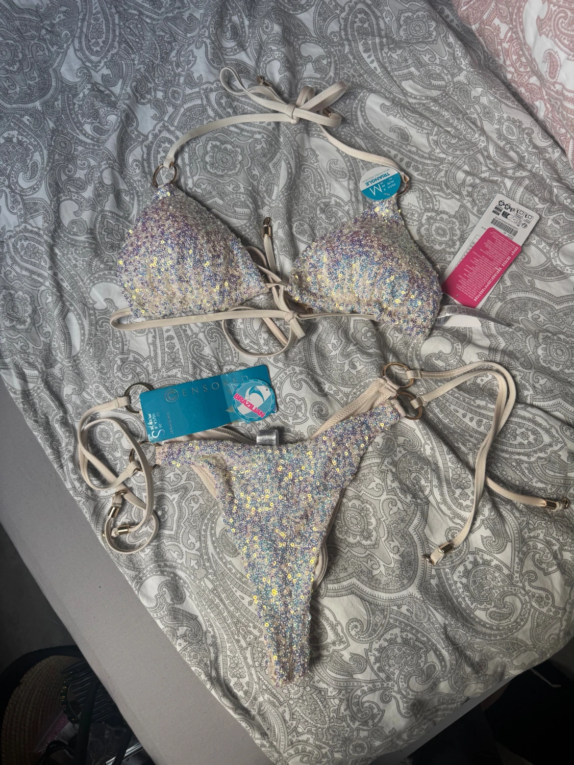 Glittrig bikini från Censored, S