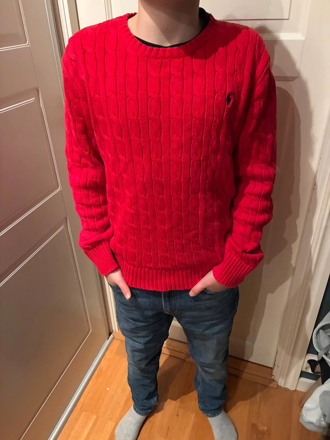 Stickad Ralph lauren tröja