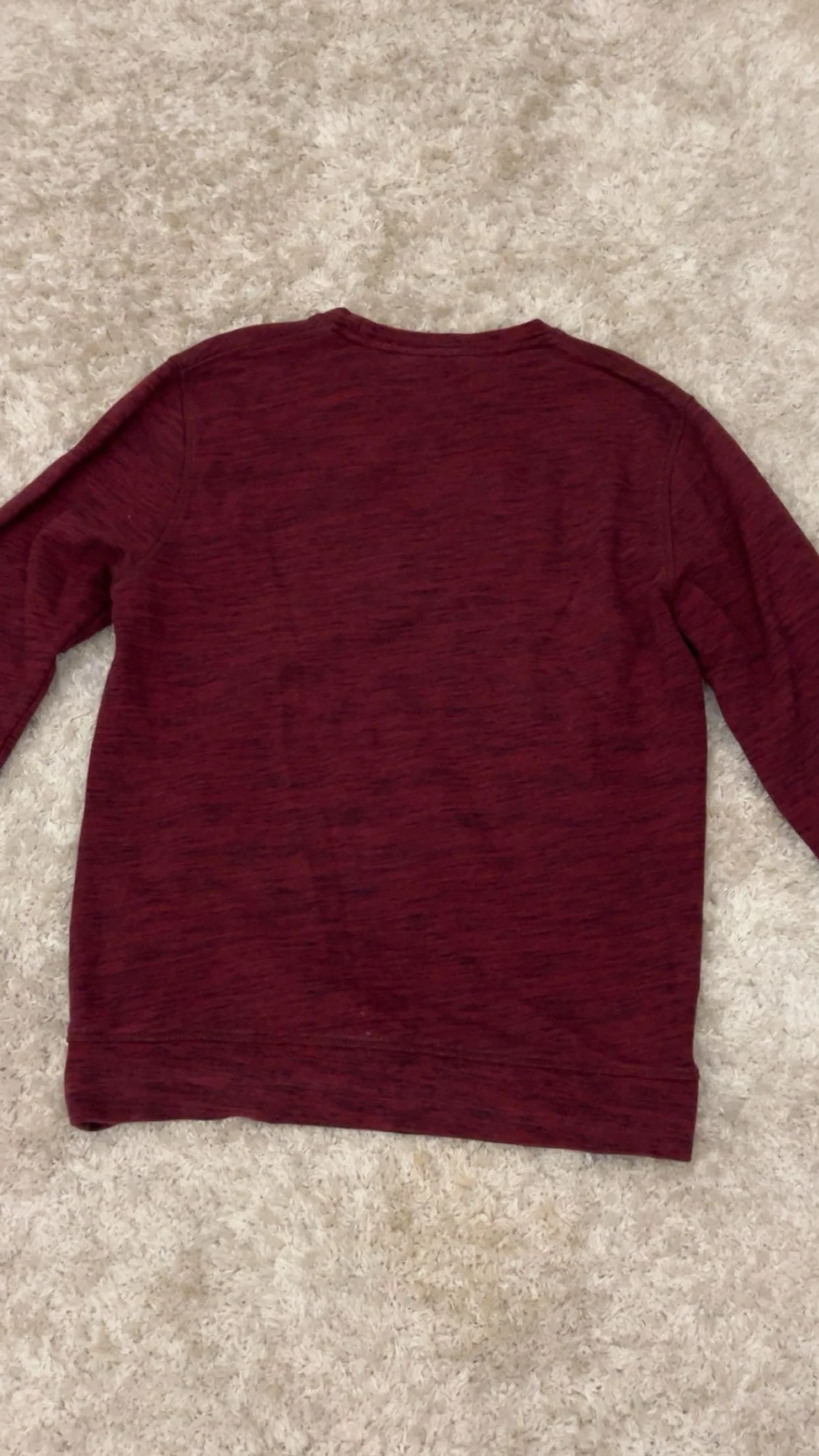 Vinröd långärmad tröja från Dobber - 1