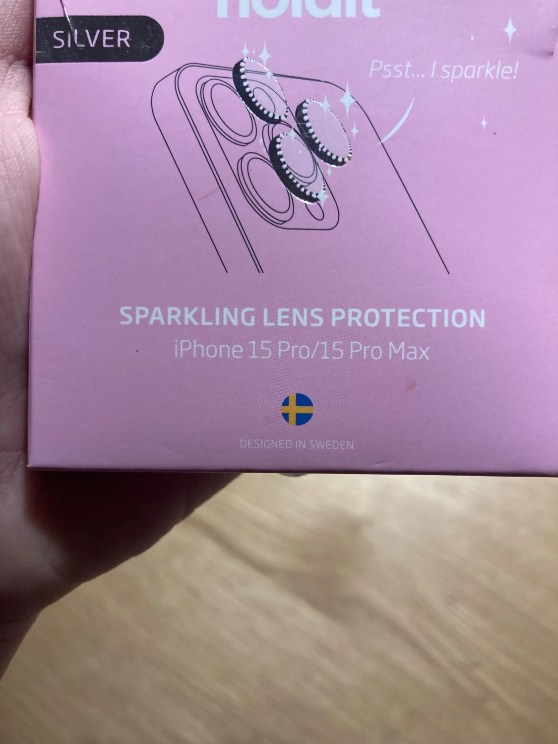 Holdit Sparkling Lens Protection iPhone 15 Pro/15 Pro Max Silver - 3